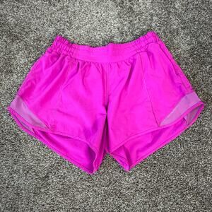 Lululemon Women's Size 8 Hotty Hot Shorts 4" Zipper Air Vents Running Workout
